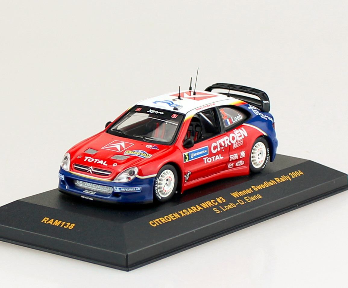 Maquette 1/43 Citroën Xsara WRC Sébastien Loeb N°15 - Altaya Rallye Neuve Boîte Fermée