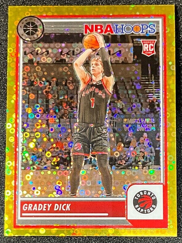 2023-24 NBA Hoops Premium Stock Gradey Dick 251 Gold Disco Prizm #08/10