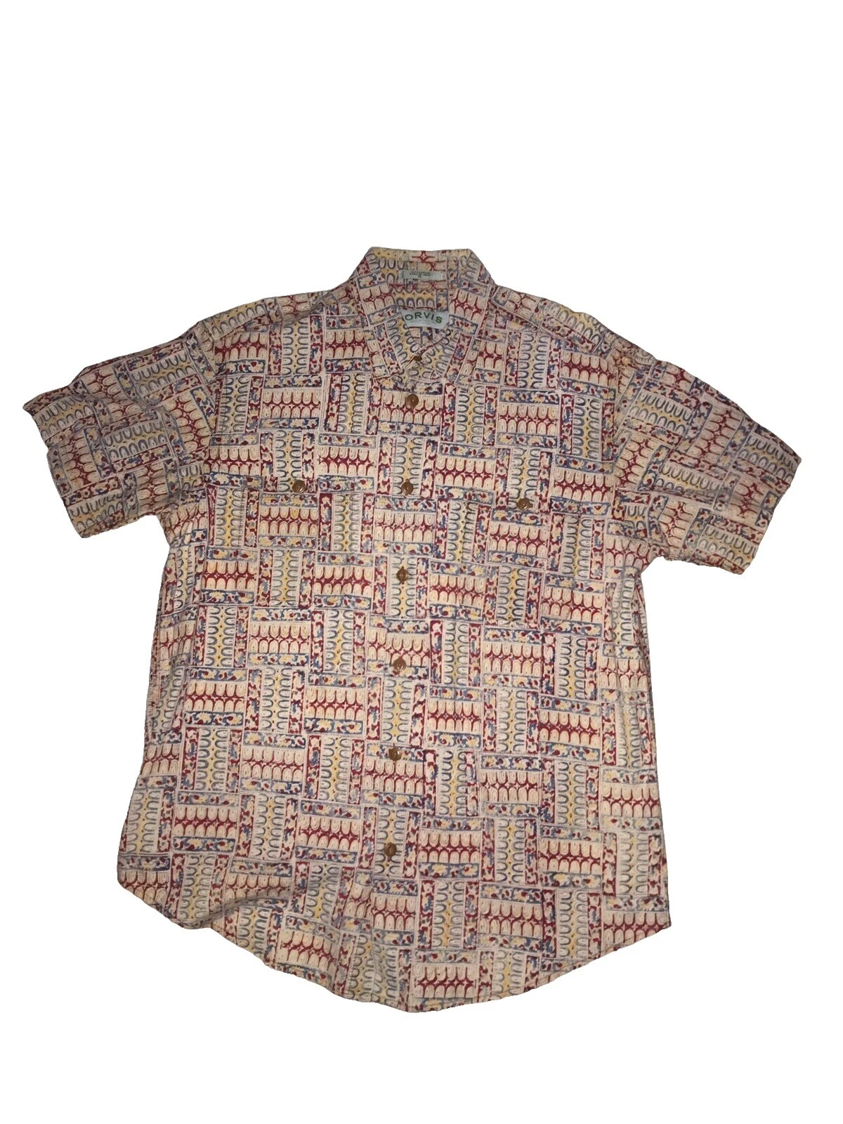 Orvis Paisley Informal Con Botones camisas para hombres