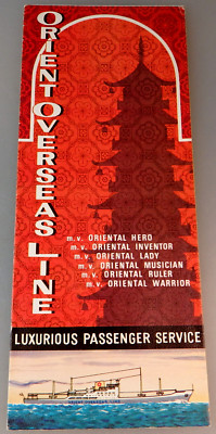 Orient Overseas Line: Prospekt ''Luxurious Passenger Service'' 1960 (93307)