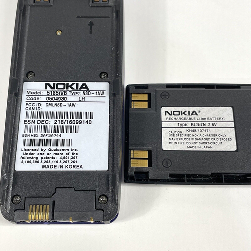NOKIA 5185iVB Vintage Digital Cell phone Untested - Afbeelding 5 van 7