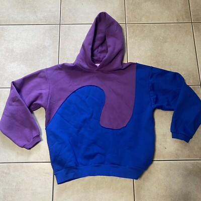 ERL Swirl Hoodie Herren Größe Large Kanye West zweifarbig lila