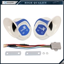 12v 110db 18 Sounds Snail Air Horn Siren Universal For Car Motorcycle Boat Yacht