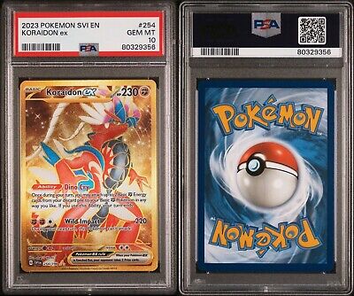 Koraidon EX 254/198 PSA 10 (2023 Pokemon Scarlet and Violet) Gold Secret  Rare