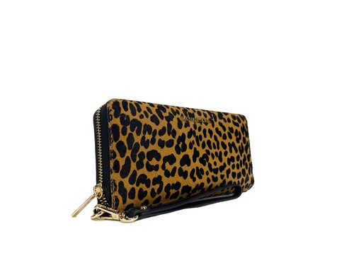 Michael Kors Jet Set Animal Print Continental Wristlet Wallet - Picture 2 of 5