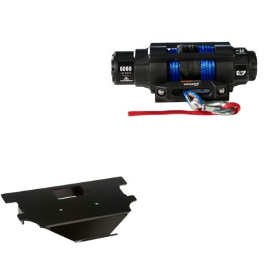 Viper 6000lbs V3 Winch Blue Rope With Mount For Honda Big Red 200 1982-1984