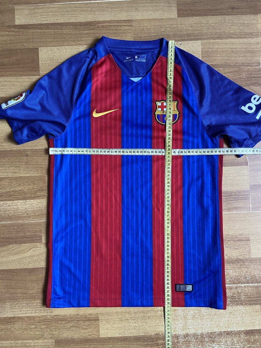 BARCELONA 2016 2017 HOME SHIRT JERSEY NIKE 776850-481 sz S MEN | eBay