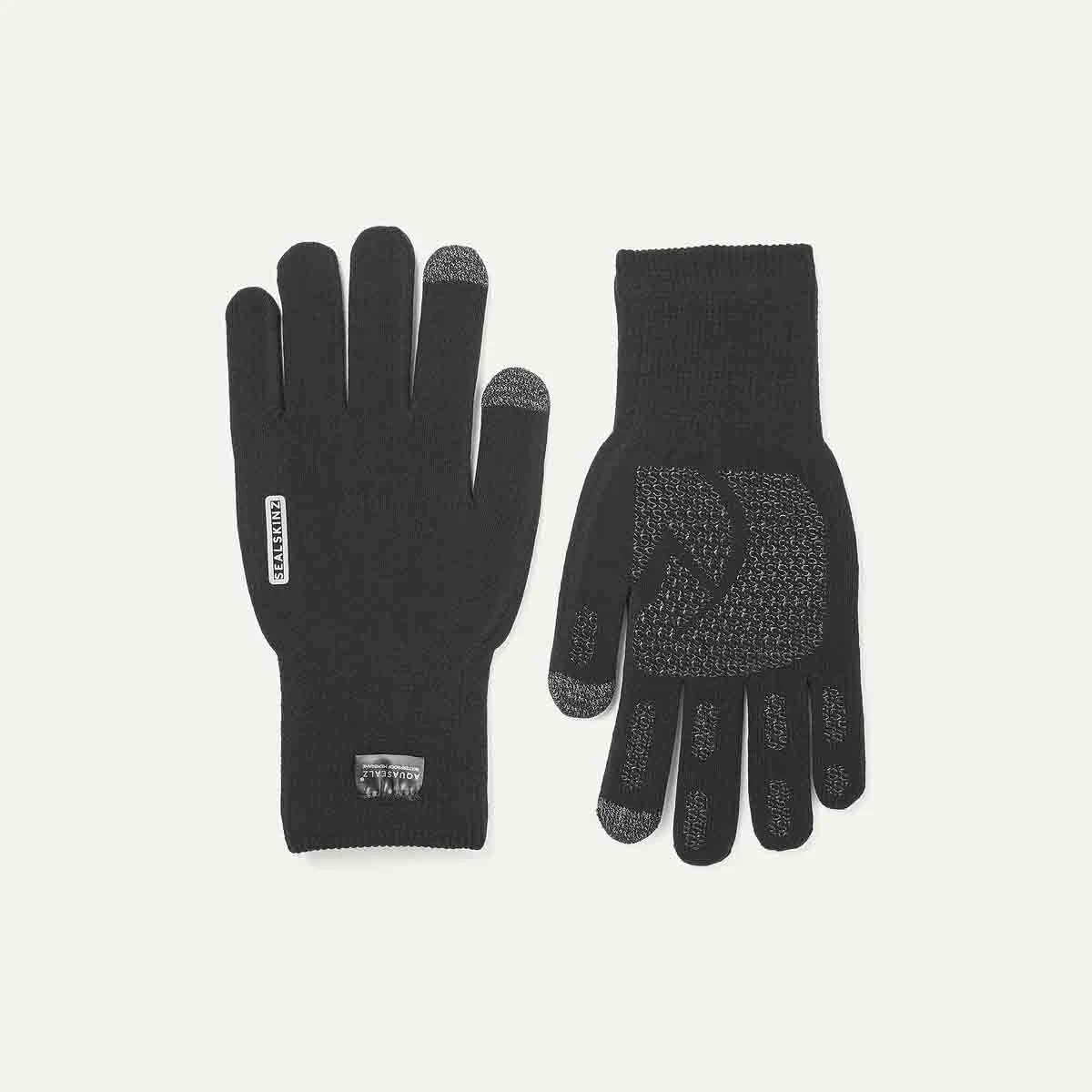 SealSkinz Anmer Waterproof All Weather Ultra Grip Knitted Gloves V2 - Black