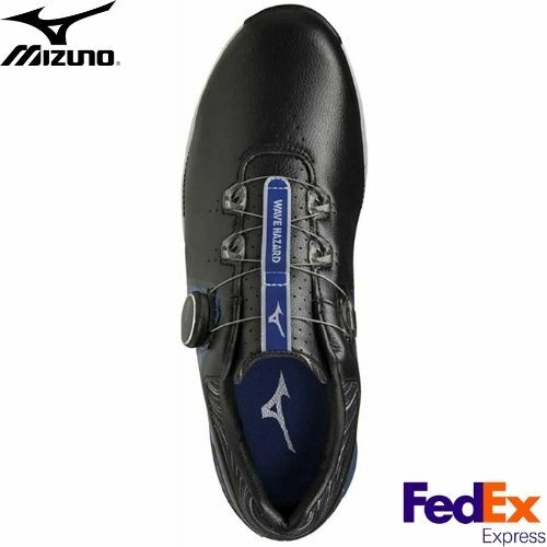 MIZUNO Golf Shoes WAVE HAZARD SL BOA WIDE 51GM2175 Black Blue New