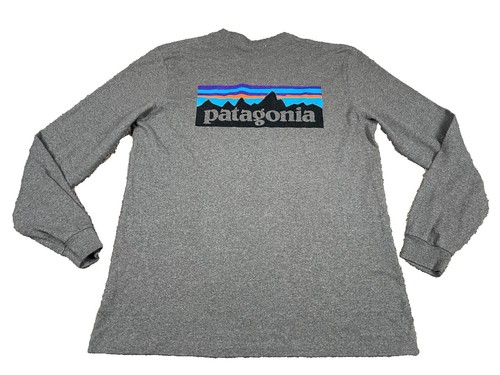 Vintage 90s 00s Patagonia T-Shirt Gray M Logo Print Outdoor Vintage 90s 00s Patagonia T-Shirt Gray M Logo Print Outdoor
