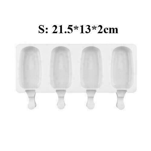 2x Silikon Eisform Eis am Stiel Lolly Frozen Dessert Maker Kuchen Tablett - Bild 5 von 6