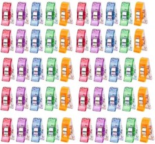 50PCS Sewing Clips Colorful Clips Multipurpose Plastic Craft Crocheting Knitting
