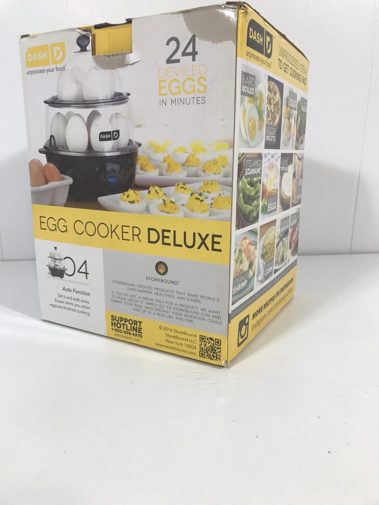 Dash Deluxe Rapid Egg Cooker for Perfect Hard Boiled Eggs Fast