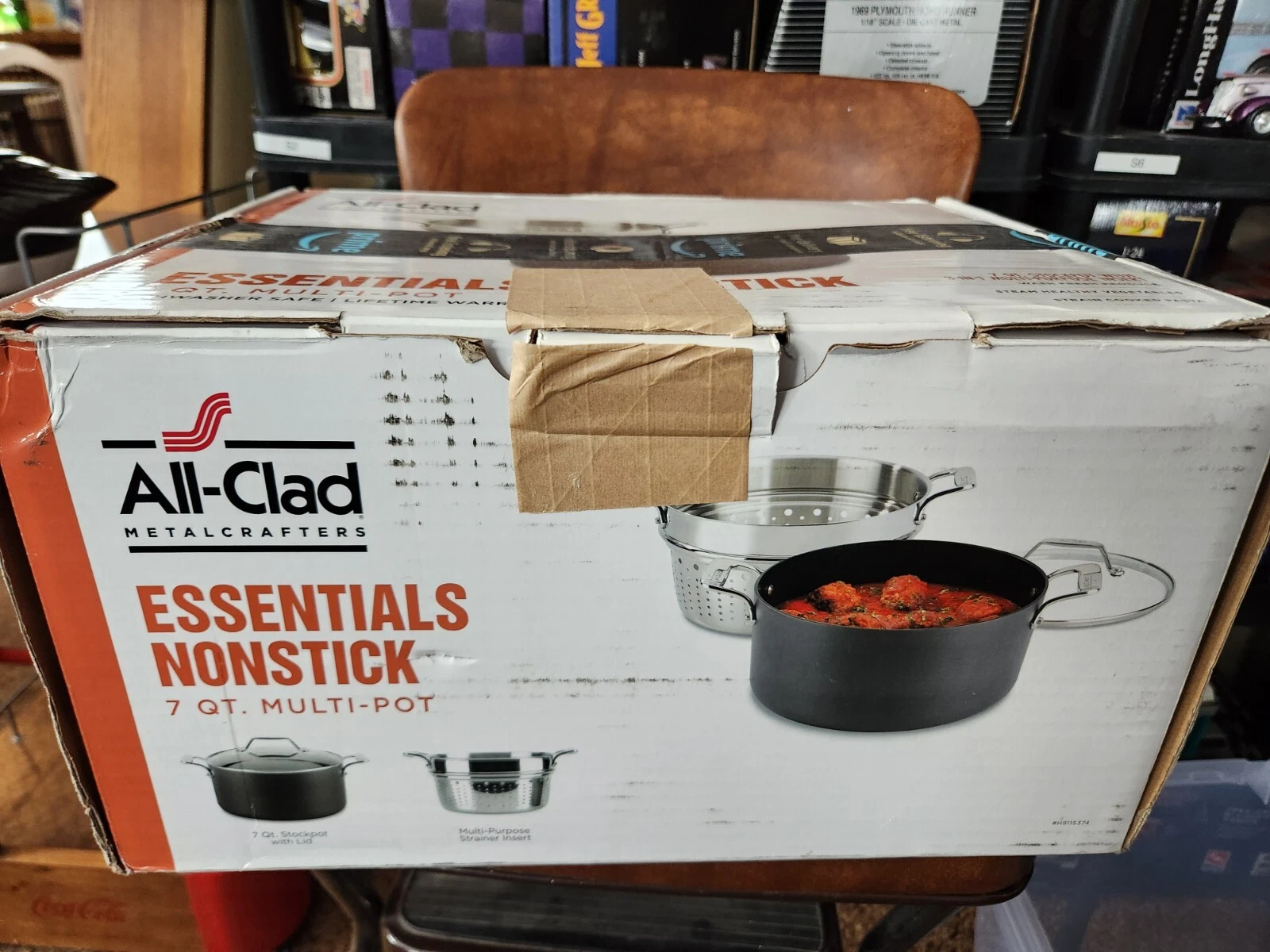 All-Clad H911S374 Essentials Nonstick 7-qt Multipot with Insert