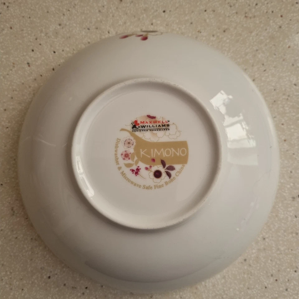 Maxwell Williams Kimono Bowl Fine Bone China 19cms Excelente Estado Nuevo Foto 3 de 4
