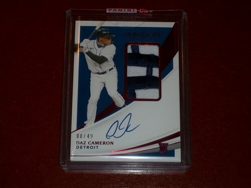 2021 Immaculate Collection Red Jersey RC Auto 08/49 Daz Cameron - Picture 1 of 1