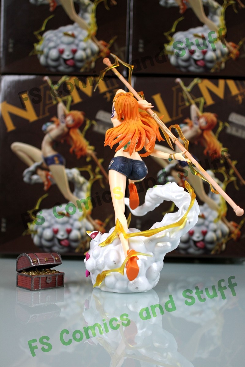 Nami & Zeus w/ Clima-Tact Weapon -'One Piece' Anime - 12 inch PVC