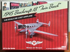 Wings of Texaco 1945 Beechcraft 18 "Twin Beech" #22 1:48 DIECAST Airplane Model 