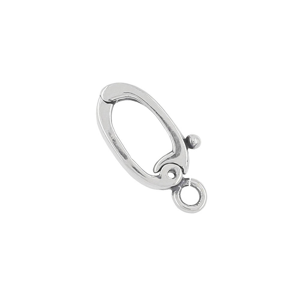 Sterling Silver Necklace Pearl Enhancer Hinged Clasp Pendant Bail