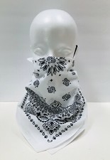 Western Bandit Paisley Bandana Fashion Reusable Handmade Hand Sewn Cloth Fabric