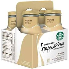 Starbucks Frappuccino Vanilla Chilled Coffee Drink, 9.5floz,4 count FREE SHIPING