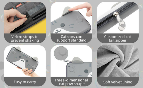 Travel Carrying Case for Switch / Switch Oled Storage Bag 10-Game Card Slots - Picture 26 of 44