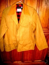 Vtg Redhead Bone Dry Size L Canvas Hunting Duck Jacket Game Inner Pouches