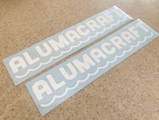Alumacraft Vintage Fishing Boat Decal 18 Whit...