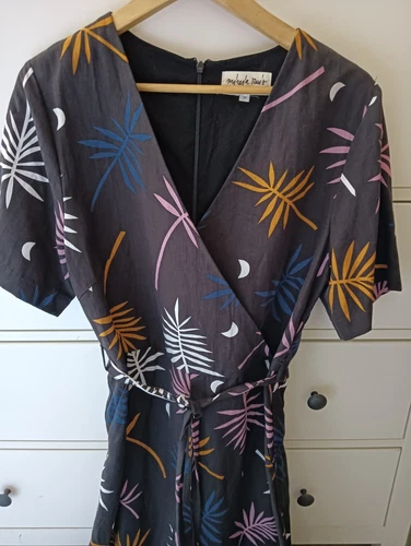 Gorman jumpsuit, size 14, palm frond design - Picture 1 of 7