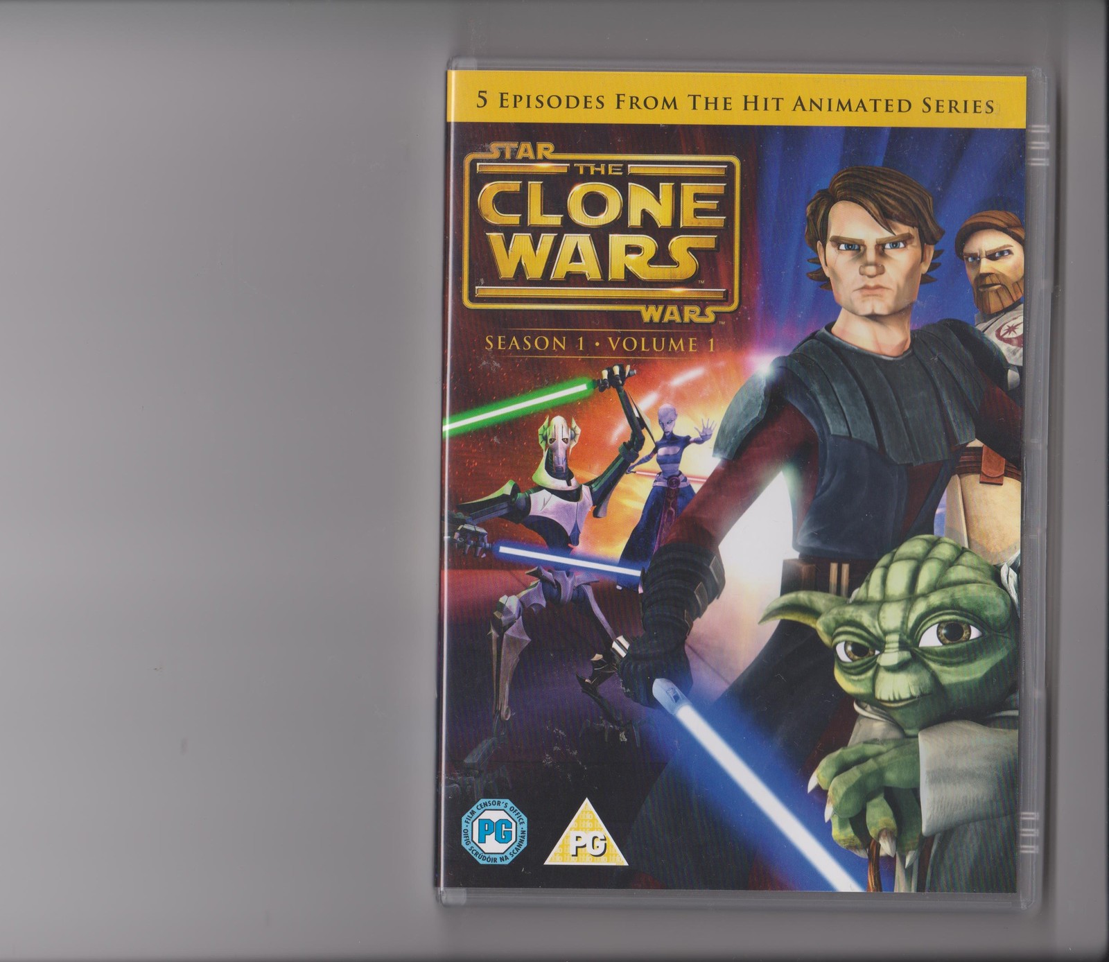 STAR WARS CLONE WARS SERIES 1 VOLUME 1 DVD KIDS 5 EPISODES