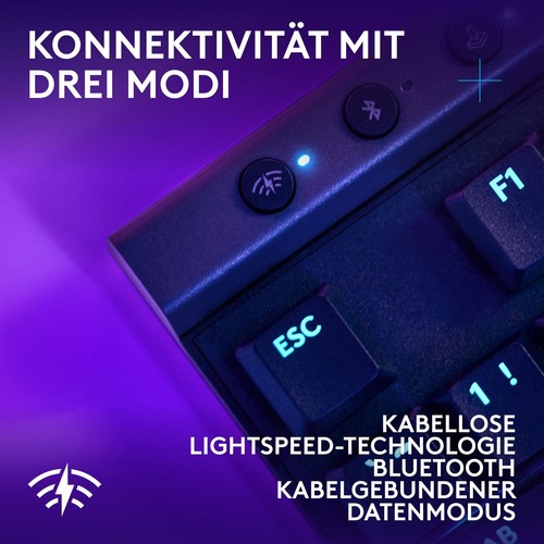 Logitech G515 LIGHTSPEED TKL Schwarz Gaming-Tastatur Keyboard Mechanisch - Bild 8 von 11