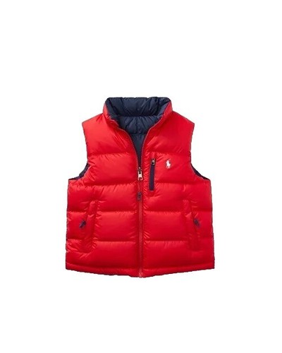 ジャケット・アウター Ralph Lauren 90s reversible down best Ralph Lauren 90s Reversible Down Vest Red M Vintage Patch