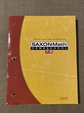#3 Saxon Math 76 Tests & Worksheets Book Four...