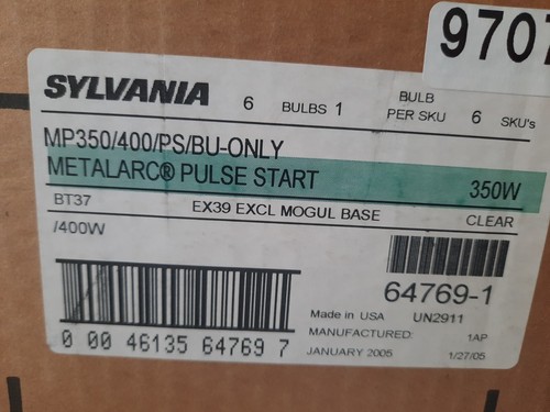 Sylvania Metalarc M350/400/PS/BU-ONLY Pulse Start Metal Halide Lamp Light Bulb - Picture 2 of 2