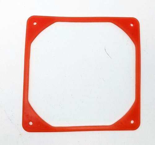 6-PACK: NEW Lamptron UV Sensitive RED Noise & Anti-Vibration Pad for 120mm Fans - Afbeelding 5 van 14