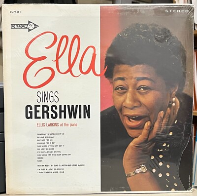 SEALED 1963 Ella Fitzgerald  Sings Gershwin  LP   Ellis Larkins
