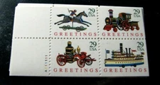 US Booklet Panes Scott#  2718a  Christmas  1992  MNH Never Bound L285