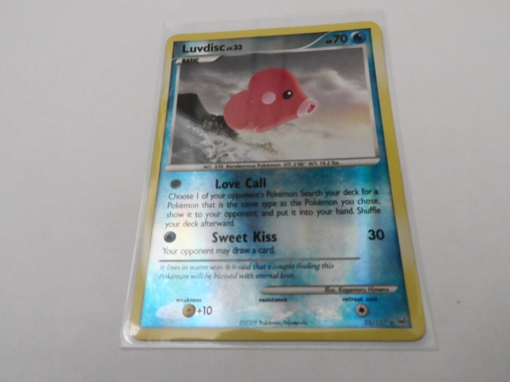 Pokemon TCG Luvdisc Reverse Holo Pokemon Card