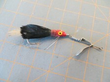 Vintage The Weezle In Line Spinnerbait - Rosso e Nero - 4 1/2 pollici