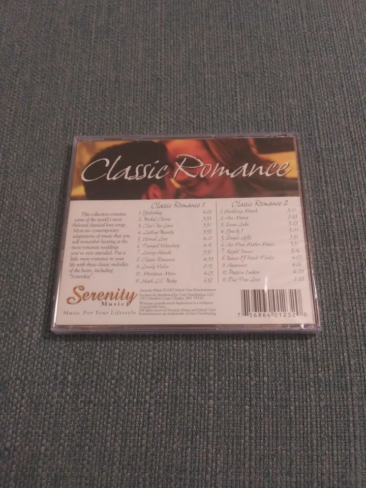 Serenity Music Classic Romance: Music For Your Lifestyle (CD, 2002, 2 Disc Set) - Image 2 of 2