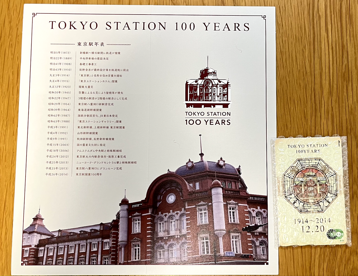 Suica Tokyo Station 100th Anniversary Limited IC Card for Suica Tokyo Station 100th Anniversary Limited IC Card for