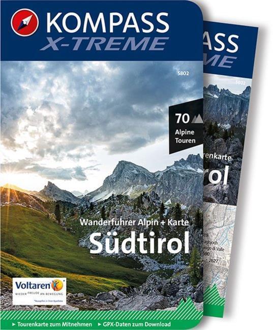 Thumbnail - Kompass X-treme Wanderführer Südtirol, 70 Alpine Touren Ko ...