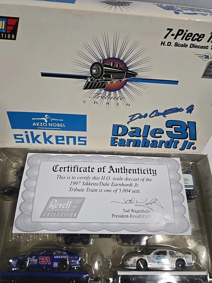Juego de tren de 7 piezas Revell Dale Earnhardt Jr Sikkens 1997 escala HO.  T Foto 3 de 4