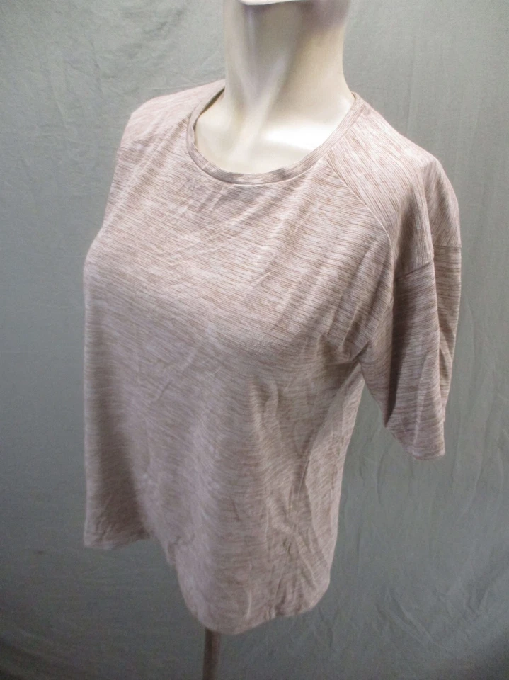 REI COOP Size M Womens Beige Crew Neck Short Sleeve Athletic Workout T-Shirt 655 - Изображение 3 из 4