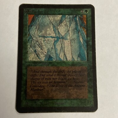 Wall of Ice Limited Edition Alpha Damaged But Playable