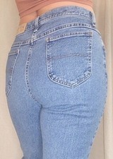 Vintage Rider Denim by Lee High Rise Straight Leg Blue Jeans Sz 12