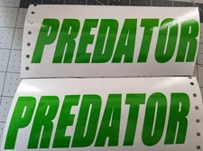 Predator windshield decal Motorcycle decals, Sticker Gas Tank decal ATV 