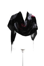 Gorgeous Multi-color Floral Silk Burnout Velvet Shawl Scarf Wrap