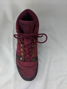 maroon reebok classics