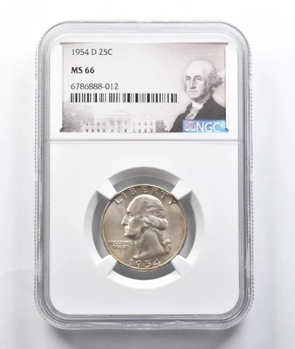 MS66 1954-D Washington Quarter NGC *7750